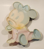 Rare Disney Baby Minnie Mouse with Soother Pacifier 3D Hard Plastic Nursery Wall Decor Hanging