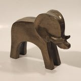 Elephant Cast Aluminum 7" Long Animal Sculpture