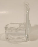 Partylite Clear and Frosted Glass Whale Tea Light Candle Holder