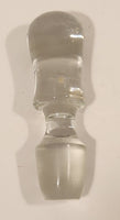 Heavy Clear Glass Bottle Stopper