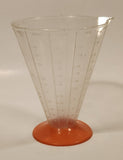 Vintage Luchs Orange Based Clear Measuring Cup Germany