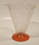 Vintage Luchs Orange Based Clear Measuring Cup Germany