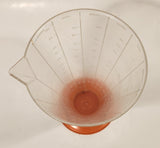 Vintage Luchs Orange Based Clear Measuring Cup Germany