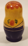 Vintage USSR Russian Matryoshka Hand Painted Wood Nesting Doll Set of 6