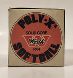 Worth Solid Core Lively Core Red Dot Official Poly-X Leather Cover Softball No. PX-1 New in Box