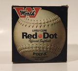 Worth Solid Core Lively Core Red Dot Official Poly-X Leather Cover Softball No. PX-1 New in Box