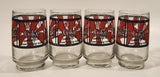 Vintage 1970s Coca Cola Coke Adds Life To Everything Nice Glass Cups Set of 4