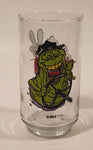 1989 Columbia Pictures Ghostbusters II Slimer Driving Bus 5" Tall Glass Cup