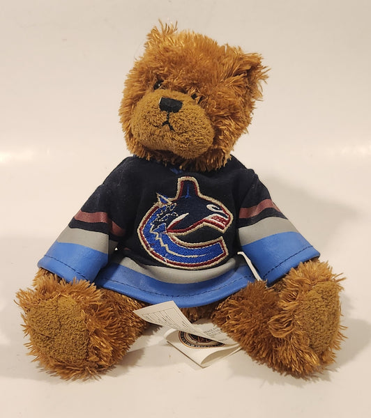 NHL Vancouver Canucks Hockey Team 6 1/2" Tall Brown Teddy Bear Toy Stuffed Plush