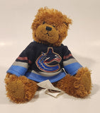 NHL Vancouver Canucks Hockey Team 6 1/2" Tall Brown Teddy Bear Toy Stuffed Plush