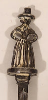 Vintage B.W. Silver Plated Woman Figural Souvenir Spoon Made in Great Britain