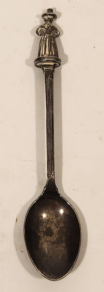 Vintage B.W. Silver Plated Woman Figural Souvenir Spoon Made in Great Britain