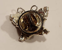 Beautiful Encrusted Rhinestone Butterfly Metal Brooch Lapel Pin