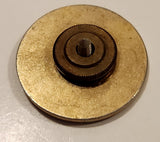 Rare Vintage Knowledge To Protect Book with Sword 3/4" Gold Tone Metal Lapel