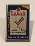 1994 Victoria Commonwealth Games Labatt Beer Proud Sponsor Volunteer Metal Pin