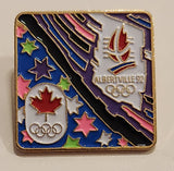 1992 Albertville France Winter Olympic Games Speed Skating Enamel Metal Lapel Pin