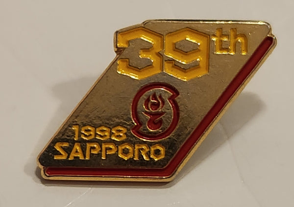 Rare 1998 Nagano Japan 39th Olympic Games Sapporo Enamel Metal Lapel Pin