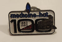 1883 to 1983 Medicine Hat 100th Anniversary Copper Train Enamel Metal Lapel Pin