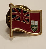 Ontario Canada Provincial Flag Enamel Metal Lapel Pin