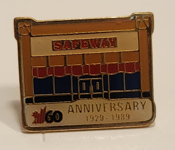 1929 to 1989 Safeway 60th Anniversary Store Front Themed Enamel Metal Lapel Pin