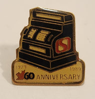 1929 to 1989 Safeway 60th Anniversary Cash Register Themed Enamel Metal Lapel Pin