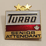 Turbo Gas Stations Senior Attendant Enamel Metal Lapel Pin