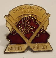 Crowsnest Pass Minor Hockey Enamel Metal Lapel Pin