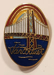 Vancouver Lions Gate Bridge with Rainbow Enamel Metal Lapel Pin