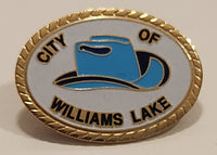 The City Of Williams Lake British Columbia Cowboy Hat Enamel Metal Lapel Pin