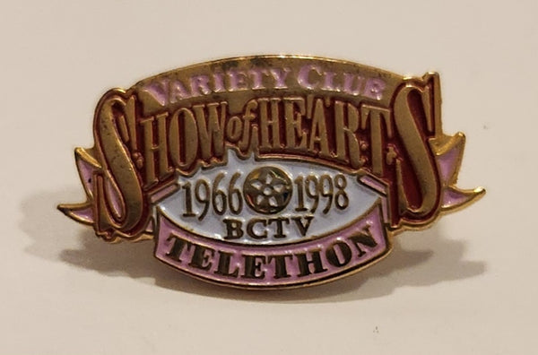 1966 1998 BCTV Variety Club Show of Hearts Telethon Enamel Metal Lapel Pin