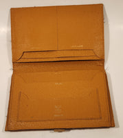 London Embossed Pig Skin Brown Leather Wallet Made in Canada