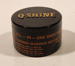 Vintage Q-Shine All-In-One Shoe Polisher in Black Plastic Container Made in Spain