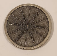 Bridgeway Spiritual Physical Intellectual Occupational Emotional Social Metal Recovery Token Chip