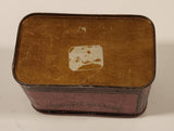 Rare Antique Early 1900s W. H. Stanage &amp; Co. Extra Quality Rubber Bands Hinged Tin Metal Container