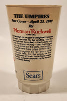 1984 Sears Coca Cola The Saturday Evening Post The Umpires April 23 1949 Norman Rockwell 5 1/2" Tall 16 Oz Hard Plastic Cup