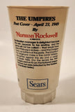 1984 Sears Coca Cola The Saturday Evening Post The Umpires April 23 1949 Norman Rockwell 5 1/2" Tall 16 Oz Hard Plastic Cup