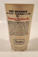 1984 Sears Coca Cola The Saturday Evening Post The Dugout September 4 1948 Norman Rockwell 5 1/2" Tall 16 Oz Hard Plastic Cup