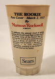 1984 Sears Coca Cola The Saturday Evening Post The Rookie March 2 1957 Norman Rockwell 5 1/2" Tall 16 Oz Hard Plastic Cup