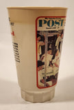 1984 Sears Coca Cola The Saturday Evening Post The Rookie March 2 1957 Norman Rockwell 5 1/2" Tall 16 Oz Hard Plastic Cup