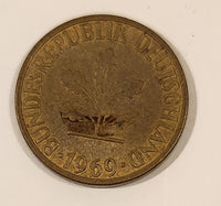 1969 Federal Republic of Germany 5 Pfenning Brass Steel Metal Coin