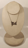 Playboy Y2K Miss January Metal Necklace with Garnet Gemstone Eye