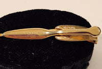 Vintage Hicock USA Hunting Rifle Gold Tone Tie Clip