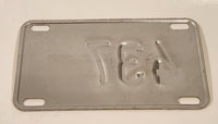 Vintage 1980s Vancouver Courier Bicycle Metal License Plate Tag 437