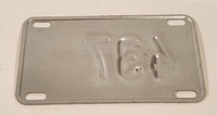 Vintage 1980s Vancouver Courier Bicycle Metal License Plate Tag 437