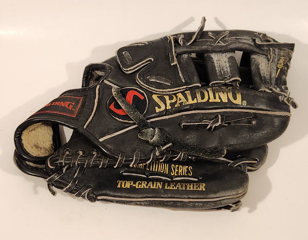 Vintage Spalding Competition Series Brooks Robinson Design Crescent Web Black Top-Grain Leather Baseball Glove