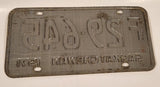 Vintage 1971 Saskatchewan Farm Vehicle Red Lettering White Vehicle License Plate Metal Tag 29 645