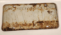 Vintage 1959 Saskatchewan Wheat Province Farm Vehicle Black Lettering Grey Vehicle License Plate Metal Tag 12 772