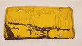 Vintage 1958 Alberta Black Letters Yellow Vehicle License Plate BL 799