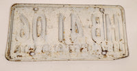 Vintage 1967 Alberta 1867-1967 Centennial Green Letters White Vehicle License Plate Tag HB 41 06