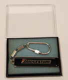 Rare Bridgestone Tires Key Chain Ring in Case and Original Wrapping Paper